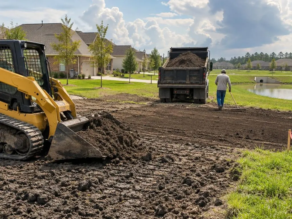 Drainage Grading & Topsoil in Houston, TX