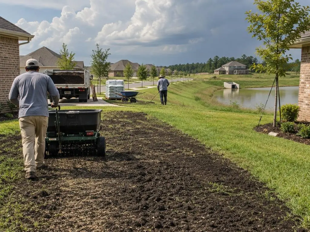 Storm Lawn Repair & Reseeding in Houston, TX